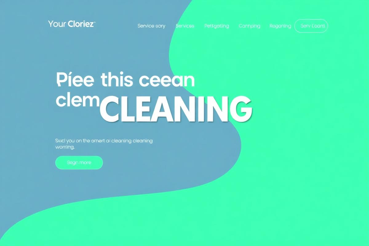 Cleaning & Pressure Washing website homepage concept — Bright Home Cleaning